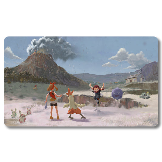 PTCG Peripheral - 1134128- Pokemon Playmat Size 23.6X13.7in Play mats Compatible for TCG MTG RPG CCG Trading Card Game