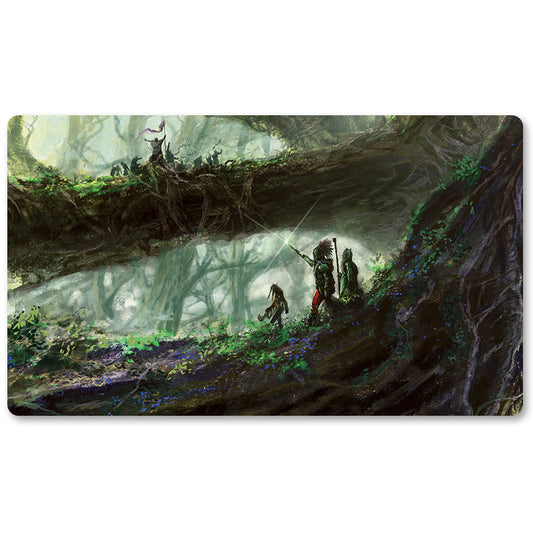 Board Game Peripheral- Tazeem -MTG Playmat Size 23.6X13.7in Play mats Compatible for TCG RPG CCG Trading Card Game