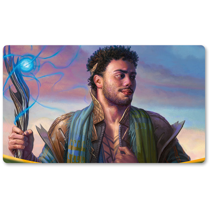 Board Game Peripheral- PRODIGAL SORCERER  -MTG Playmat Size 23.6X13.7in Play mats Compatible for TCG RPG CCG Trading Card Game