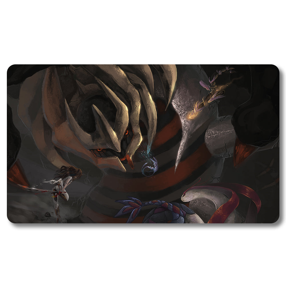 Board Game Peripheral - 592337- Pokemon Playmat Size 23.6X13.7in Play mats Compatible for TCG MTG RPG CCG Trading Card Game