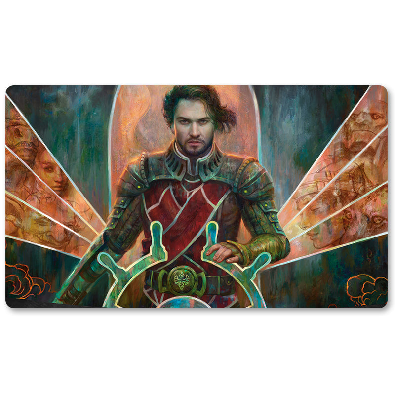 Magic The Gathering Peripheral- GERRARD,WEATHERLIGHT HERO -MTG Playmat Size 23.6X13.7in Play mats Compatible for TCG RPG CCG Trading Card Game