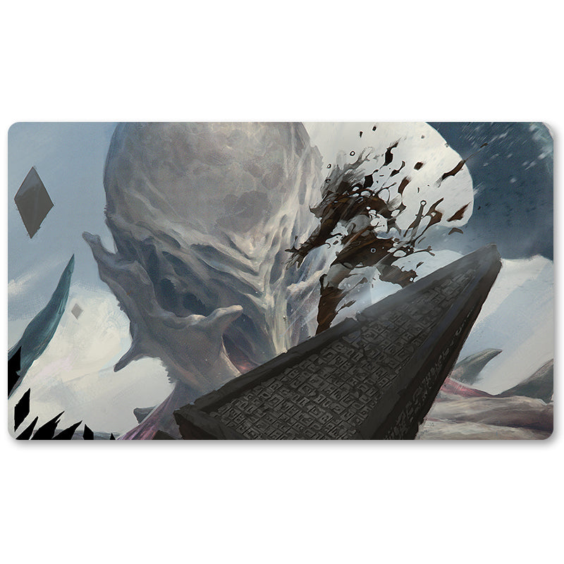 Board Game Peripheral- Titan'S Presence -MTG Playmat Size 23.6X13.7in Play mats Compatible for TCG RPG CCG Trading Card Game