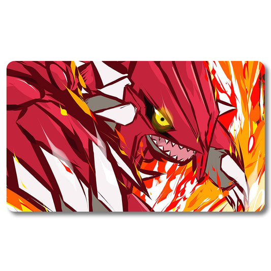 PTCG Groudon Playmat - Pokemon Size 23.6X13.7in Play mats Compatible for TCG MTG RPG CCG Trading Card Game