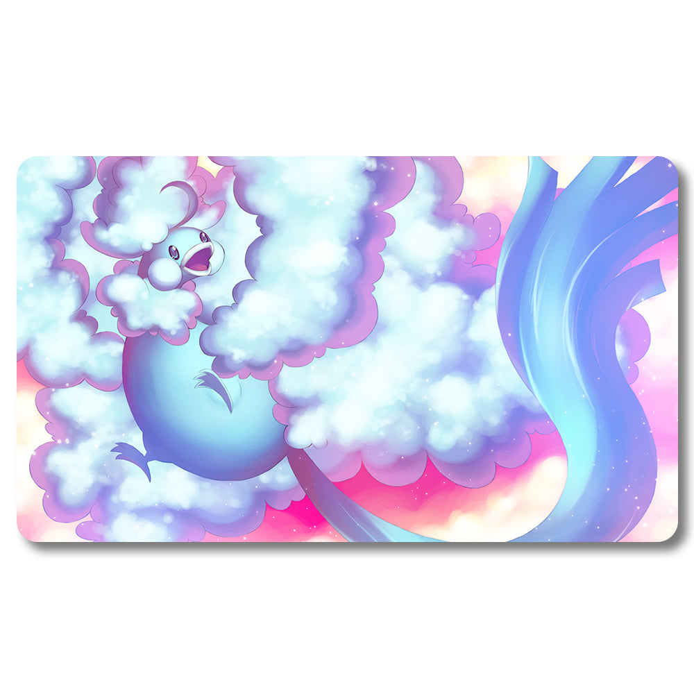 PTCG Altaria Playmat - Pokemon Size 23.6X13.7in Play mats Compatible for TCG MTG RPG CCG Trading Card Game