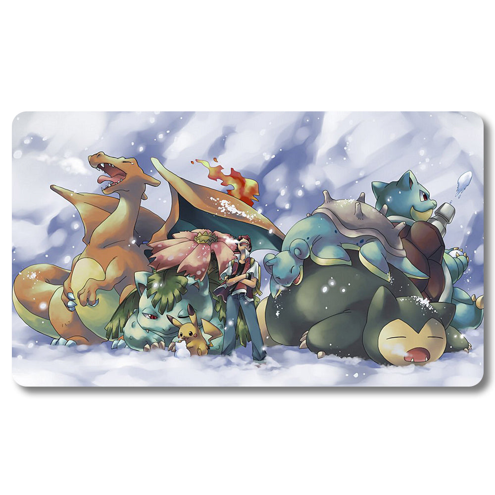 PTCG Peripheral - 206295- Pokemon Playmat Size 23.6X13.7in Play mats Compatible for TCG MTG RPG CCG Trading Card Game