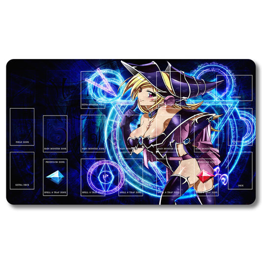 Tabulludo Ekstercentra - 86548- Yugioh Playmat Grandeco 23.6X13.7in Ludaj matoj Kongrua por TCG OCG CCG Komerca Kartludo