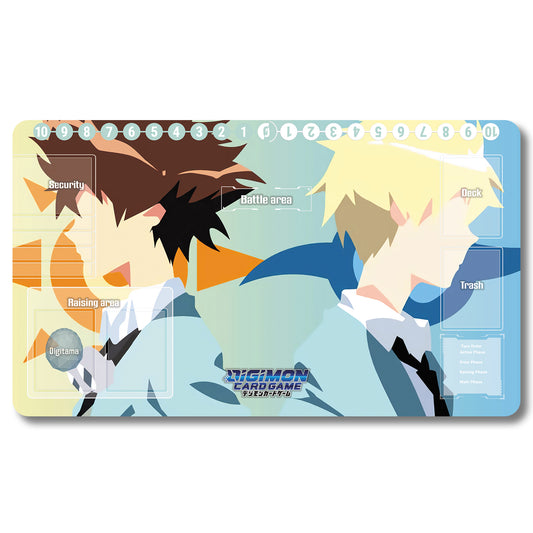 Digimon Peripheral - 114536587- Digimon Playmat Size 23.6X13.7in Play mats Compatible for TCG DTCG CCG Trading Card Game