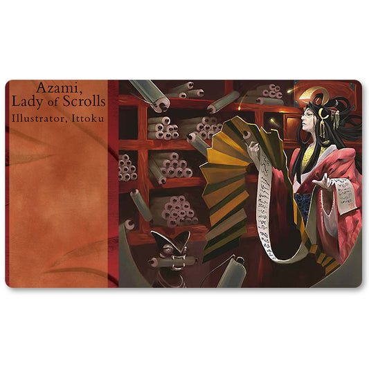 Board Game Peripheral- Azami, Lady Of Scrolls -MTG Playmat Size 23.6X13.7in Play mats Compatible for TCG RPG CCG Trading Card Game