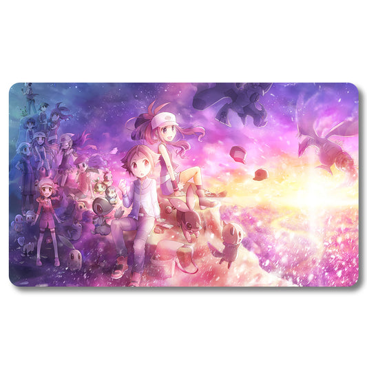 PTCG Lillie Playmat - Pokemon Size 23.6X13.7in Play mats Compatible for TCG MTG RPG CCG Trading Card Game