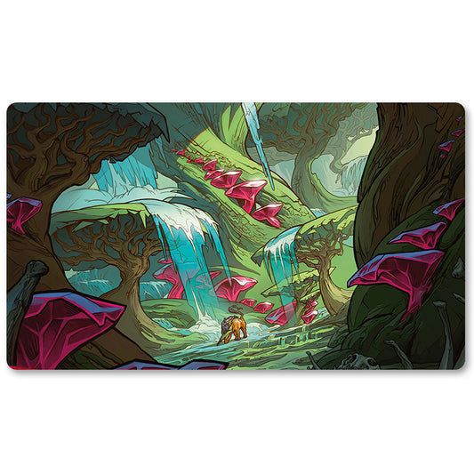 Board Game Peripheral- ZAGOTH TRIOME  Playmat-MTG  Size 23.6X13.7in Play mats Compatible for TCG RPG CCG Trading Card Game