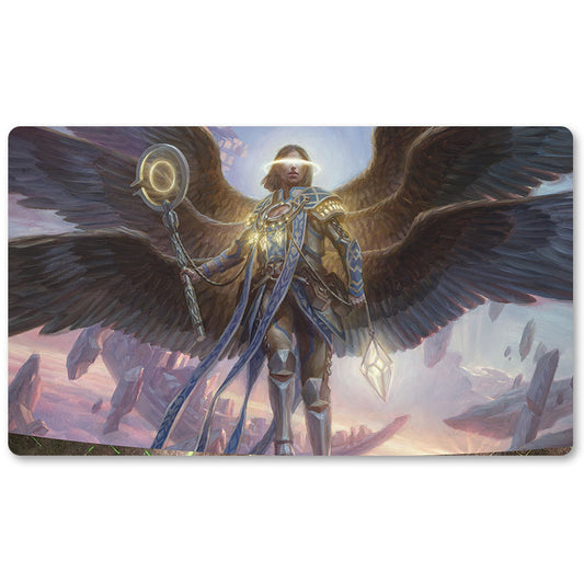 Magic The Gathering Peripheral- ANGEL OF DESTINY -MTG Playmat Size 23.6X13.7in Play mats Compatible for TCG RPG CCG Trading Card Game