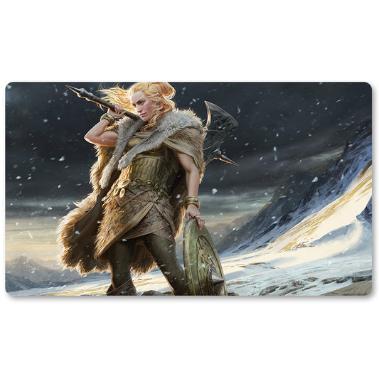 Magic The Gathering Peripheral- LOVISA-COLDEYES  -MTG Playmat Size 23.6X13.7in Play mats Compatible for TCG RPG CCG Trading Card Game