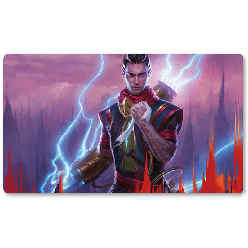 Board Game Peripheral- Ral, Izzet Viceroy  -MTG Playmat Size 23.6X13.7in Play mats Compatible for TCG RPG CCG Trading Card Game