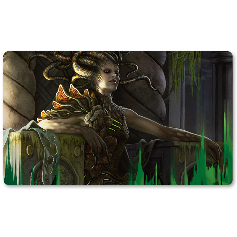 Board Game Peripheral- Vraska, Golgari Queen -MTG Playmat Size 23.6X13.7in Play mats Compatible for TCG RPG CCG Trading Card Game