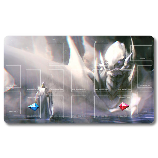 Board Game Peripheral - 948534- Yugioh Playmat Size 23.6X13.7in Play mats Compatible for TCG OCG CCG Trading Card Game