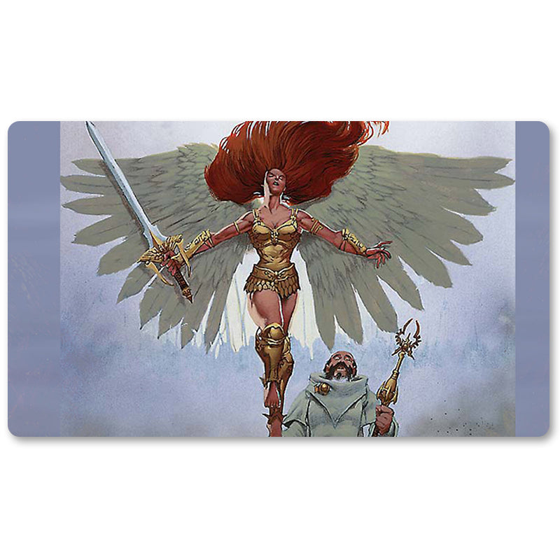 Magic The Gathering Peripheral- GLORIOUS-ANTHEM -MTG Playmat Size 23.6X13.7in Play mats Compatible for TCG RPG CCG Trading Card Game