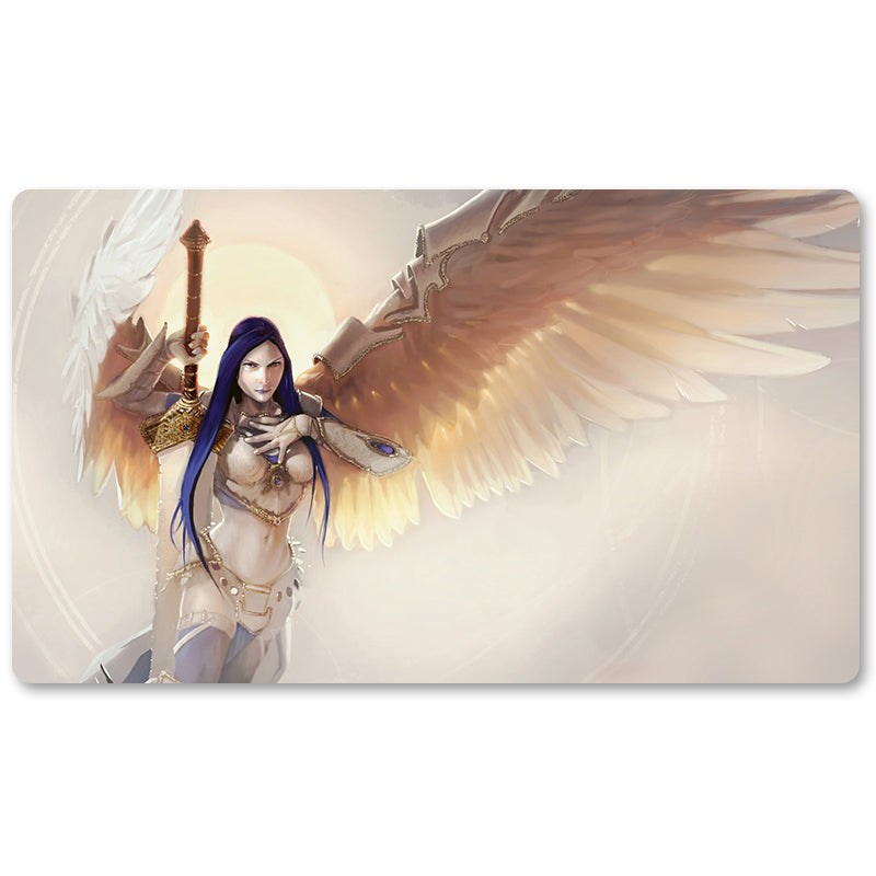 Board Game Peripheral- Akroma,The Gathering -MTG Playmat Size 23.6X13.7in Play mats Compatible for TCG RPG CCG Trading Card Game