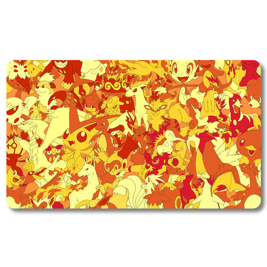 Board Game Peripheral - 723281- Pokemon Playmat Size 23.6X13.7in Play mats Compatible for TCG MTG RPG CCG Trading Card Game