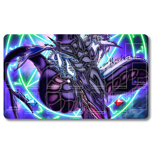 YUGIOH Peripheral - 629653- Yugioh Playmat Size 23.6X13.7in Play mats Compatible for TCG OCG CCG Trading Card Game