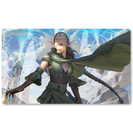 Magic The Gathering Peripheral- Nissa Vital Force  -MTG Playmat Size 23.6X13.7in Play mats Compatible for TCG RPG CCG Trading Card Game