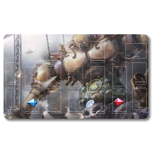 Tabulludo Ekstercentra - 139653- Yugioh Playmat Grandeco 23.6X13.7in Ludaj matoj Kongrua por TCG OCG CCG Komerca Kartludo