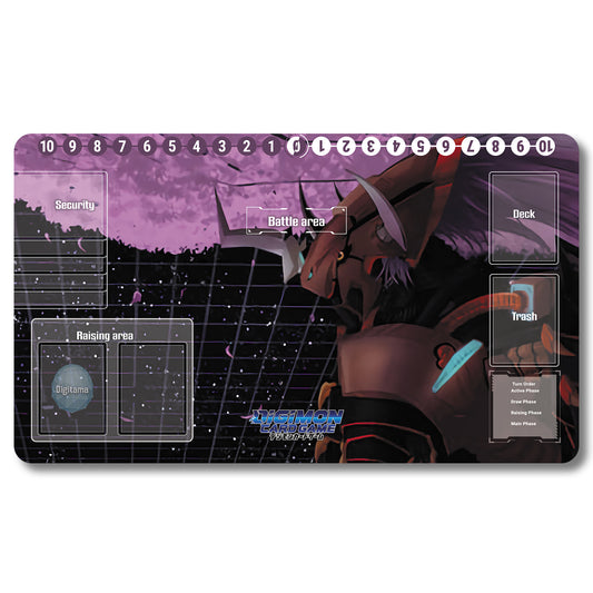 Board Game Peripheral - 98536587- Digimon Playmat Size 23.6X13.7in Play mats Compatible for TCG DTCG CCG Trading Card Game