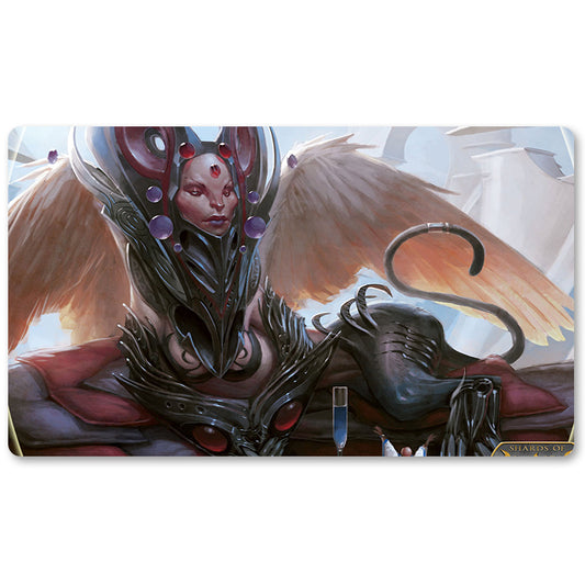 Board Game Peripheral- Sharuum The Hegemon-MTG Playmat Size 23.6X13.7in Play mats Compatible for TCG RPG CCG Trading Card Game