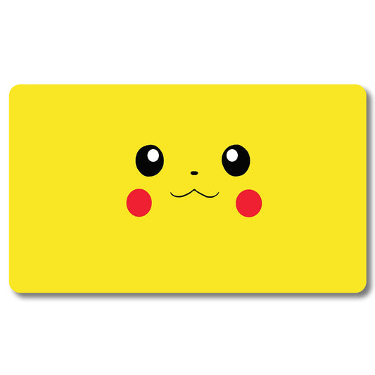 PTCG Pikachu Playmat - Pokemon Size 23.6X13.7in Play mats Compatible for TCG MTG RPG CCG Trading Card Game