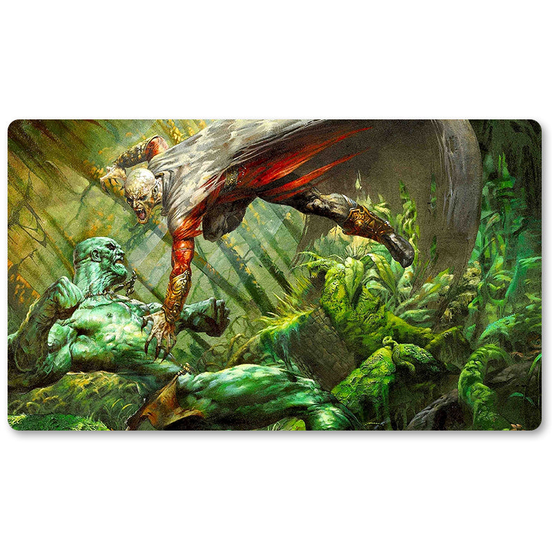 Board Game Peripheral- Beatdown -MTG Playmat Size 23.6X13.7in Play mats Compatible for TCG RPG CCG Trading Card Game