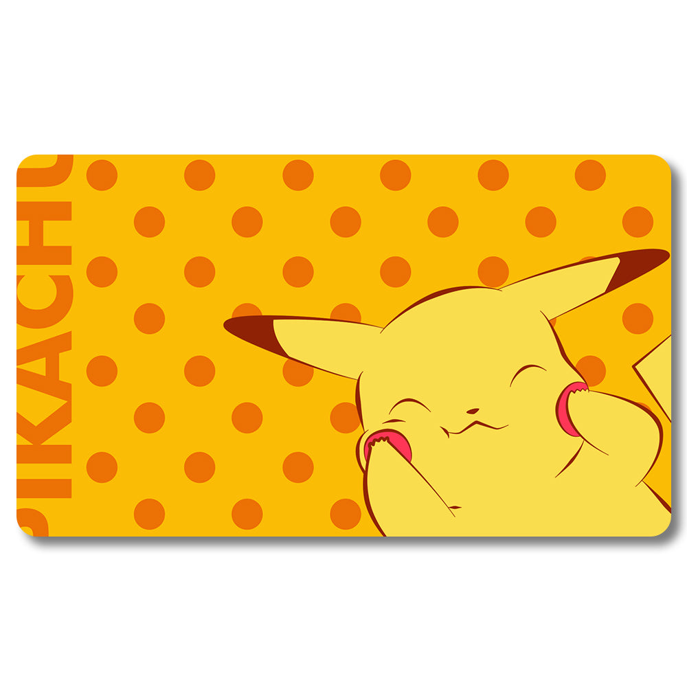 Board Game Pikachu Playmat - Pokemon Size 23.6X13.7in Play mats Compatible for TCG MTG RPG CCG Trading Card Game