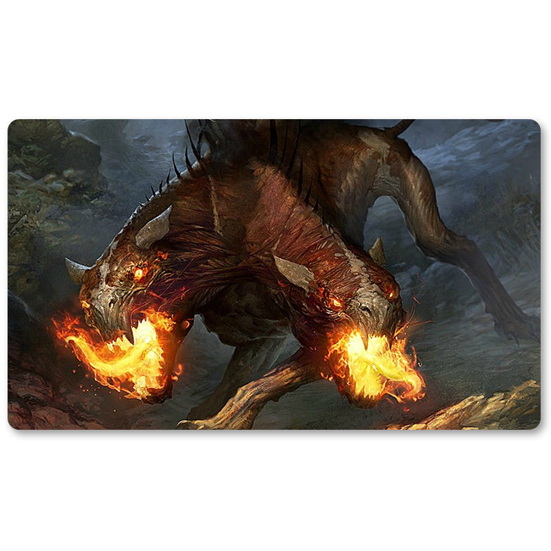 Magic The Gathering Peripheral- Hound of Griselbrand  -MTG Playmat Size 23.6X13.7in Play mats Compatible for TCG RPG CCG Trading Card Game