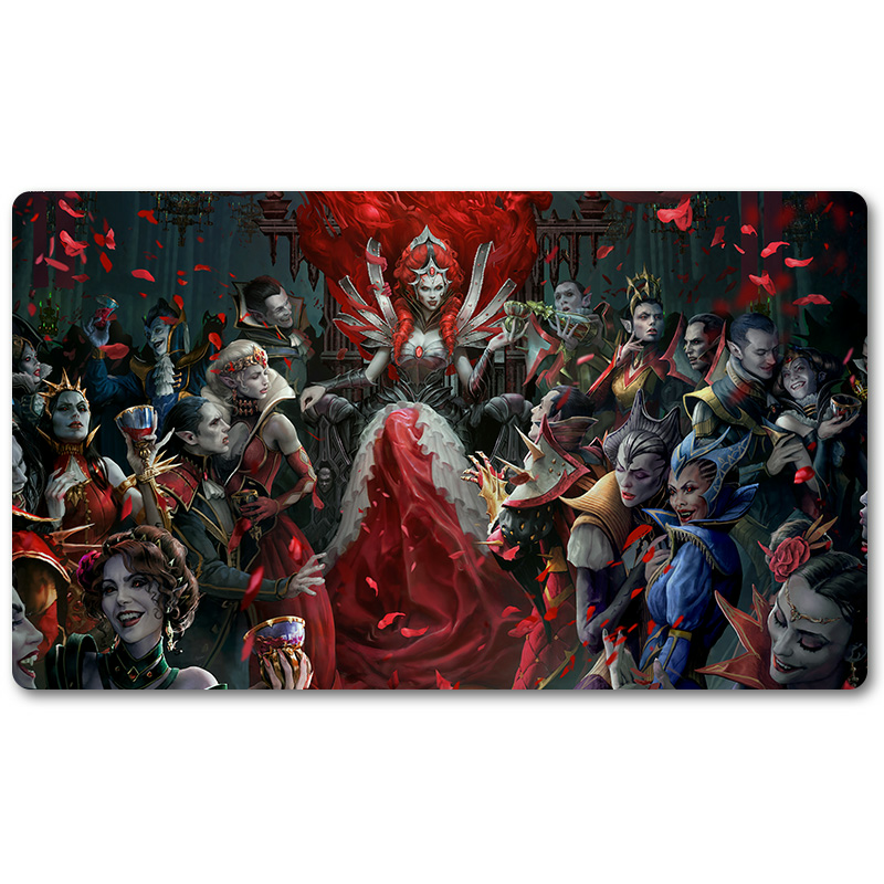 Board Game Peripheral- INNISTRAD， CRIMSON VOW KEY ARTWORK  -MTG Playmat Size 23.6X13.7in Play mats Compatible for TCG RPG CCG Trading Card Game