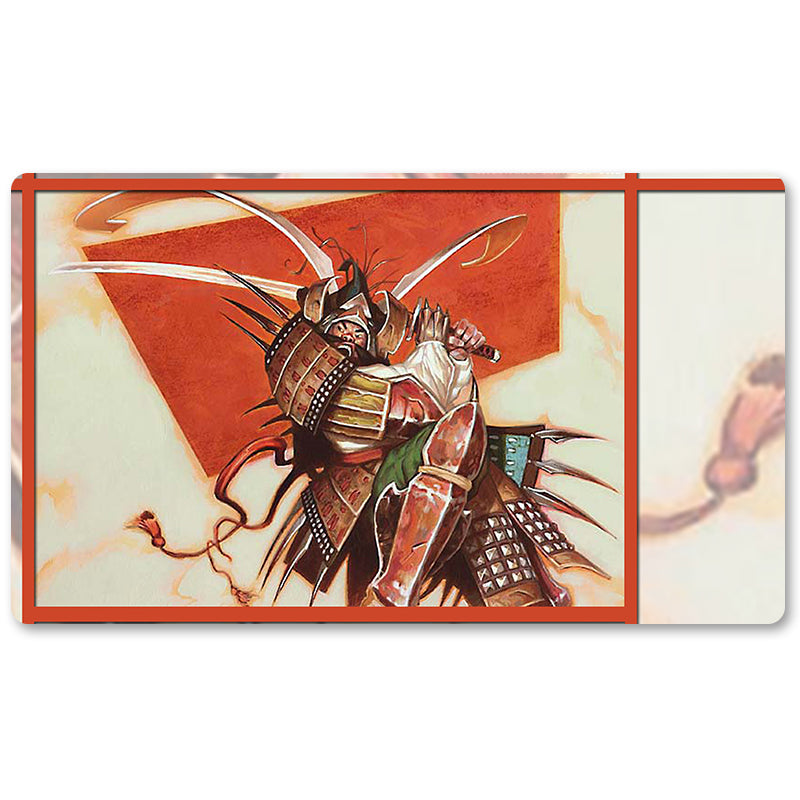 Magic The Gathering Peripheral- Takeno Samurai General -MTG Playmat Size 23.6X13.7in Play mats Compatible for TCG RPG CCG Trading Card Game