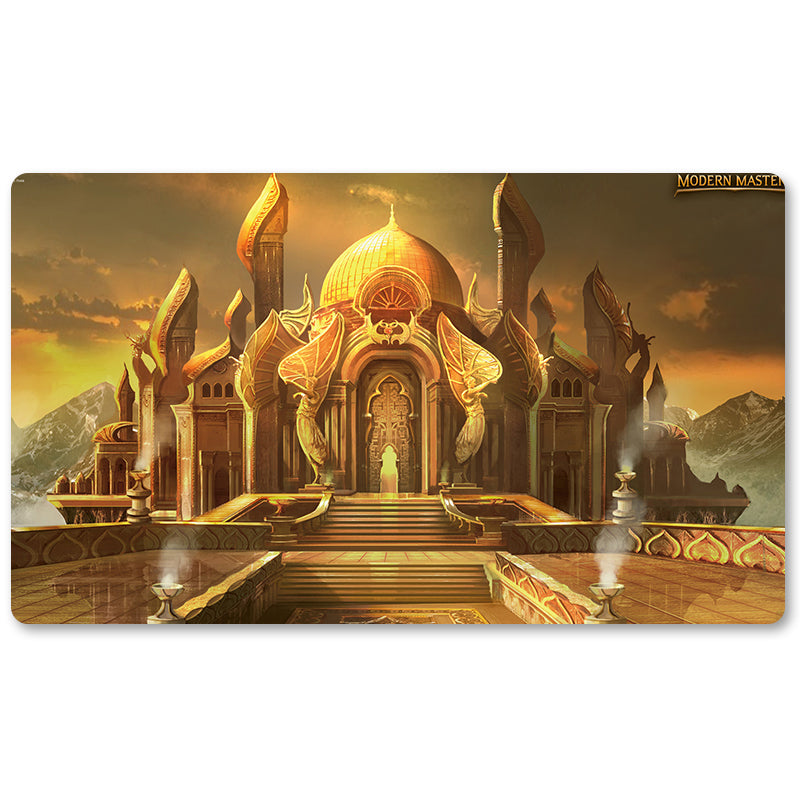 Board Game Peripheral-City-of-Brass -MTG Playmat Size 23.6X13.7in Play mats Compatible for TCG RPG CCG Trading Card Game