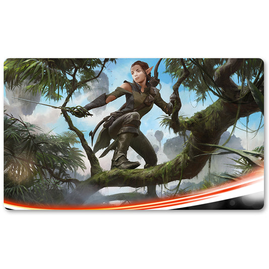 Magic The Gathering Peripheral- Nissa Vastwood Seer  -MTG Playmat Size 23.6X13.7in Play mats Compatible for TCG RPG CCG Trading Card Game