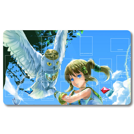 YUGIOH Peripheral - 781304- Yugioh Playmat Size 23.6X13.7in Play mats Compatible for TCG OCG CCG Trading Card Game