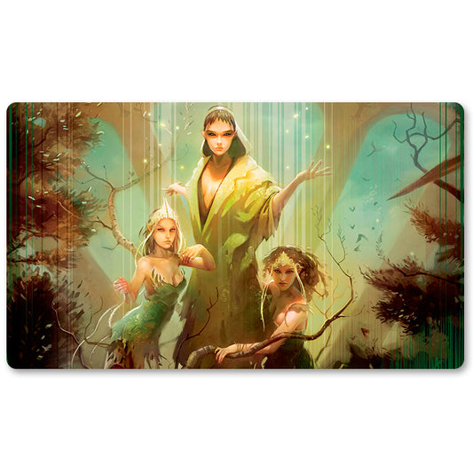 Magic The Gathering Peripheral- Trostani Selesnya's Voice -MTG Playmat Size 23.6X13.7in Play mats Compatible for TCG RPG CCG Trading Card Game