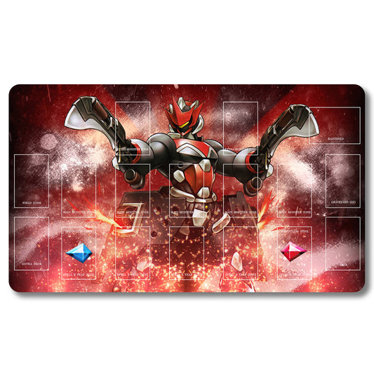 YUGIOH Peripheral - 209653- Yugioh Playmat Size 23.6X13.7in Play mats Compatible for TCG OCG CCG Trading Card Game