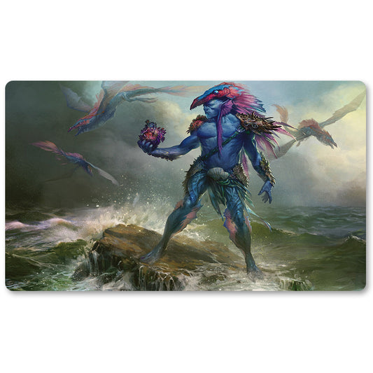 Magic The Gathering Peripheral- Talrand Sky Summoner -MTG Playmat Size 23.6X13.7in Play mats Compatible for TCG RPG CCG Trading Card Game