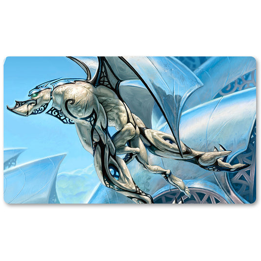 Board Game Peripheral- Tower Gargoyle -MTG Playmat Size 23.6X13.7in Play mats Compatible for TCG RPG CCG Trading Card Game