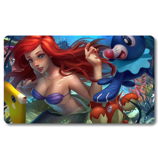 PTCG Zoe Playmat- Pokemon  Size 23.6X13.7in Play mats Compatible for TCG MTG RPG CCG Trading Card Game