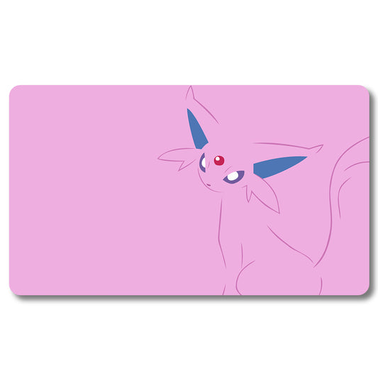 PTCG Mewtwo Playmat - Pokemon Size 23.6X13.7in Play mats Compatible for TCG MTG RPG CCG Trading Card Game