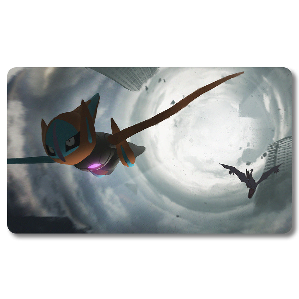 PTCG Peripheral - 8o73py- Pokemon Playmat Size 23.6X13.7in Play mats Compatible for TCG MTG RPG CCG Trading Card Game