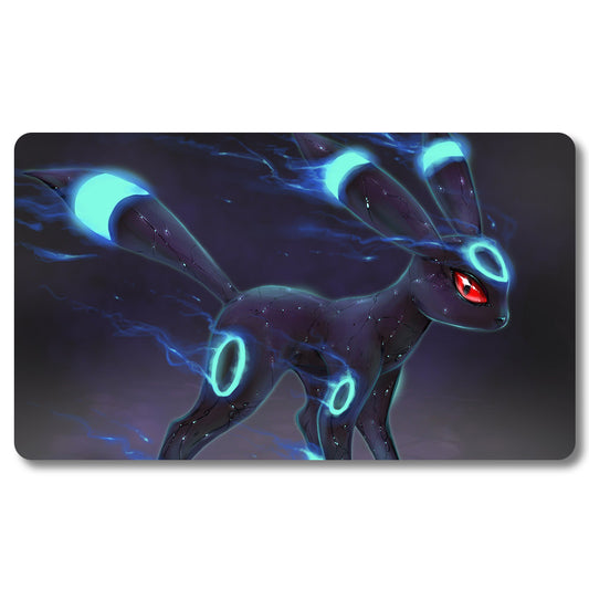 Board Game Umbreon Playmat - Pokemon Size 23.6X13.7in Play mats Compatible for TCG MTG RPG CCG Trading Card Game