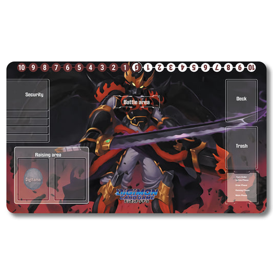 Board Game Susanoomon Playmat - Digimon Size 23.6X13.7in Play mats Compatible for TCG DTCG CCG Trading Card Game