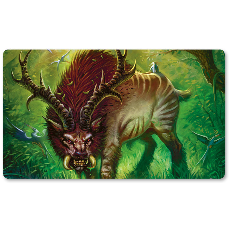 Magic The Gathering Peripheral- GARRUK'S-COMPANION -MTG Playmat Size 23.6X13.7in Play mats Compatible for TCG RPG CCG Trading Card Game