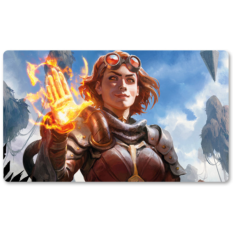 Magic The Gathering Peripheral- Oath of Chandra  -MTG Playmat Size 23.6X13.7in Play mats Compatible for TCG RPG CCG Trading Card Game