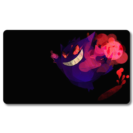 Board Game Gengar Playmat - Pokemon Size 23.6X13.7in Play mats Compatible for TCG MTG RPG CCG Trading Card Game