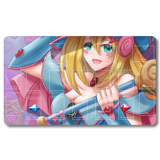 Tabulludo Ekstercentra - jx9lrm- Yugioh Playmat Grandeco 23.6X13.7in Ludaj matoj Kongrua por TCG OCG CCG Komerckartludo