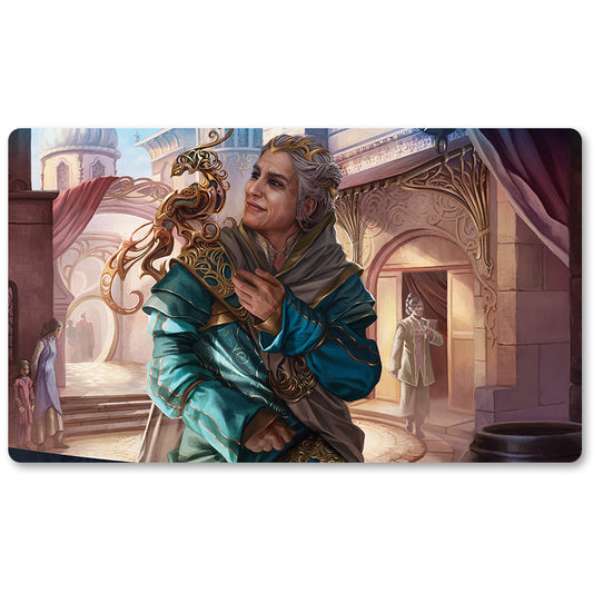 Board Game Peripheral- Oviya Pashiri Sage Lifecrafter  -MTG Playmat Size 23.6X13.7in Play mats Compatible for TCG RPG CCG Trading Card Game